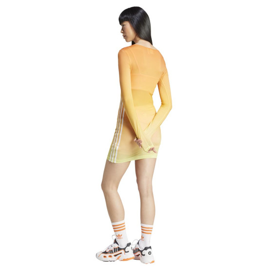 Adidas Γυναικείο φόρεμα 3-Stripes Long-Sleeve Mini Dress